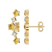 Ear Climber Stud Earrings