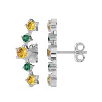 Ear Climber Stud Earrings