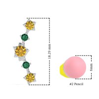 Ear Climber Stud Earrings