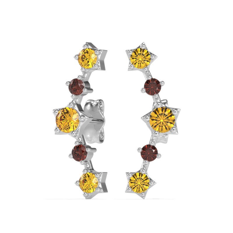Ear Climber Stud Earrings