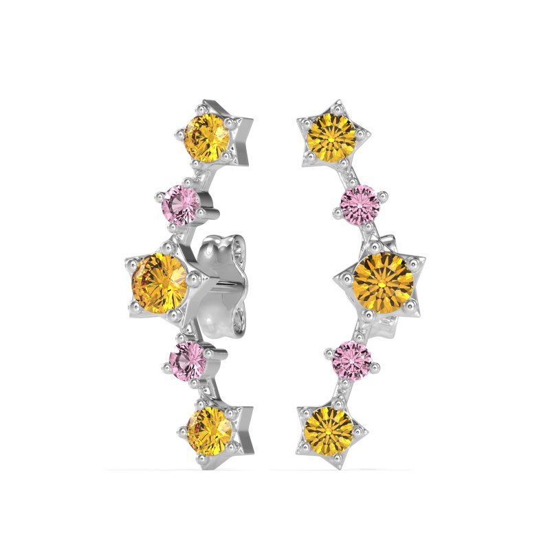 Ear Climber Stud Earrings
