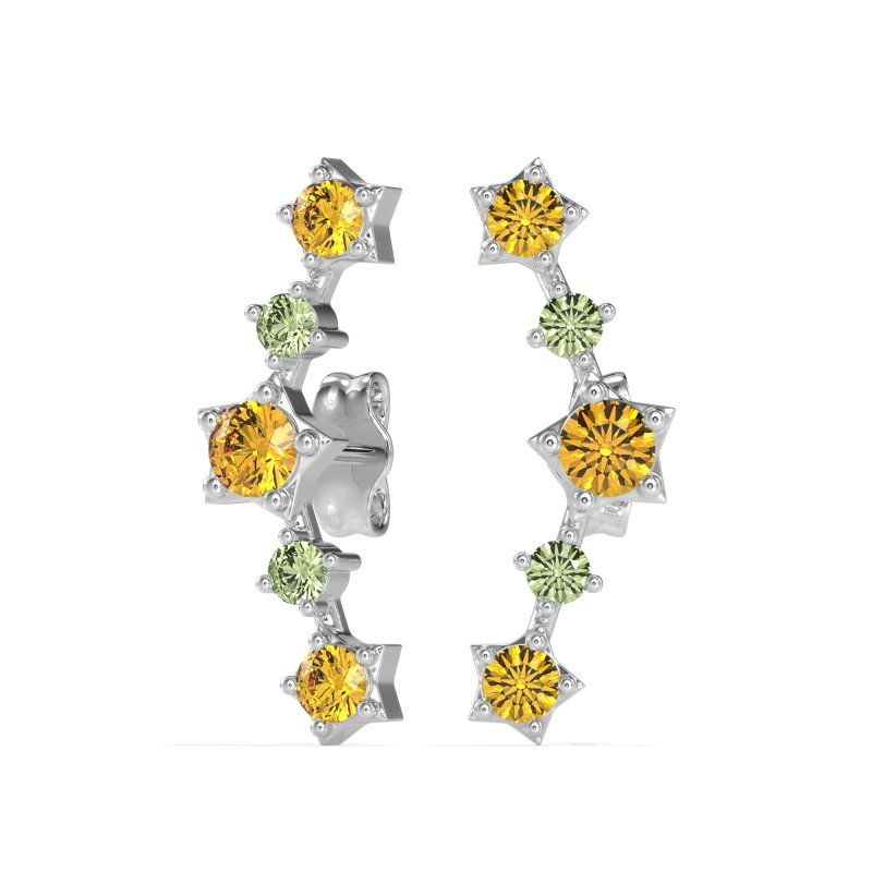 Ear Climber Stud Earrings