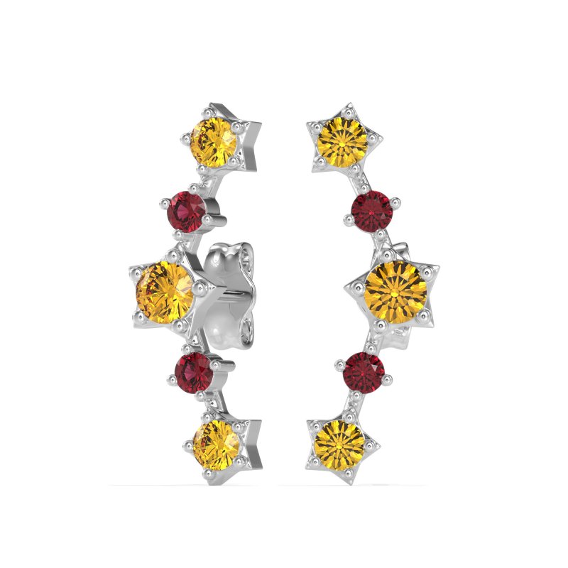 Ear Climber Stud Earrings