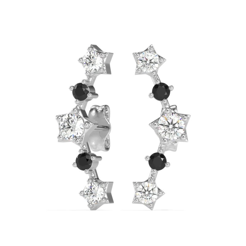 Ear Climber Stud Earrings