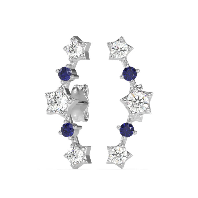 Ear Climber Stud Earrings