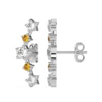 Ear Climber Stud Earrings