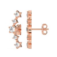 Ear Climber Stud Earrings