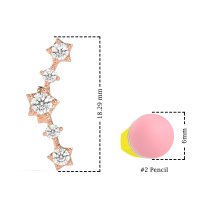 Ear Climber Stud Earrings