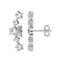 Ear Climber Stud Earrings