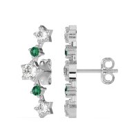 Ear Climber Stud Earrings