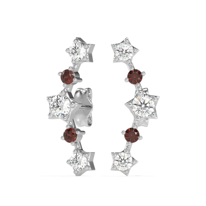 Ear Climber Stud Earrings