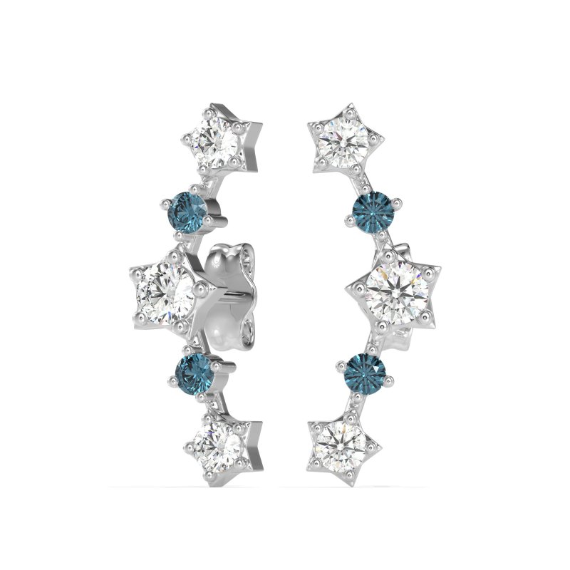 Ear Climber Stud Earrings