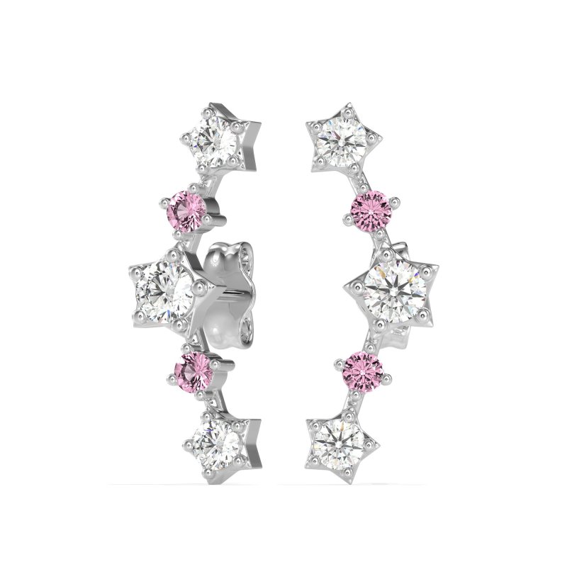 Ear Climber Stud Earrings