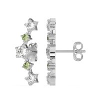 Ear Climber Stud Earrings