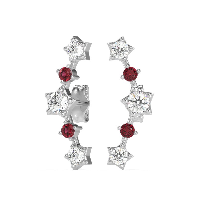 Ear Climber Stud Earrings