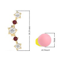 Ear Climber Stud Earrings