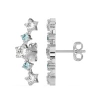 Ear Climber Stud Earrings