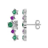 Ear Climber Stud Earrings