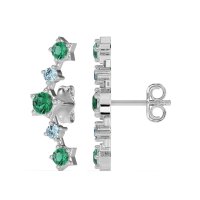 Ear Climber Stud Earrings