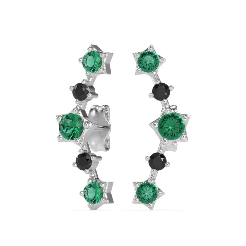 Ear Climber Stud Earrings