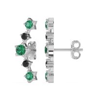 Ear Climber Stud Earrings
