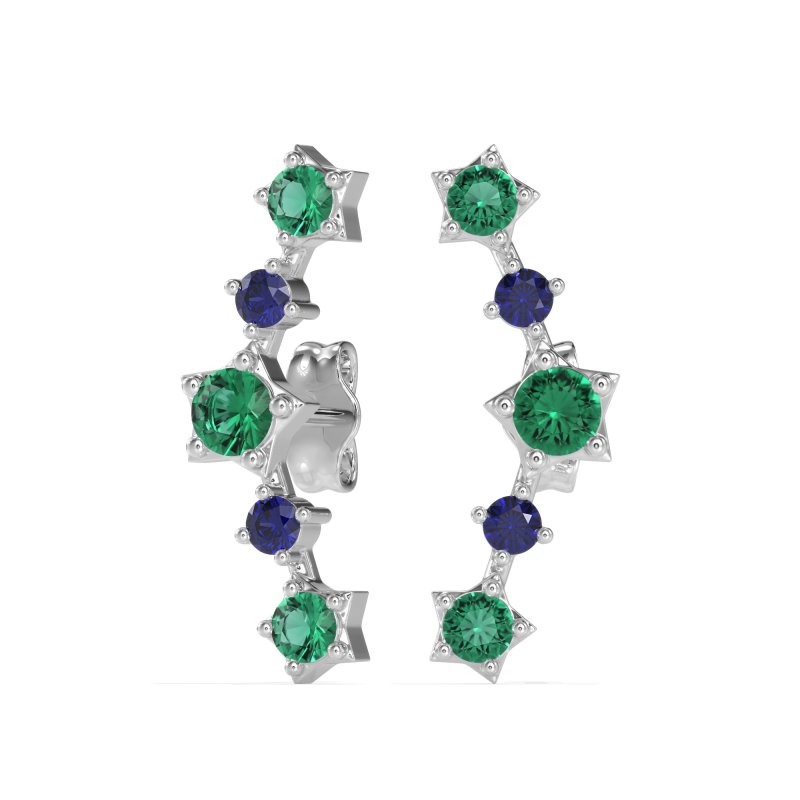 Ear Climber Stud Earrings