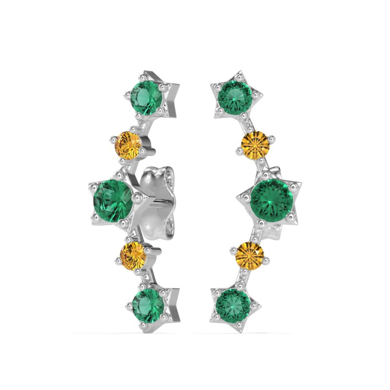 Ear Climber Stud Earrings