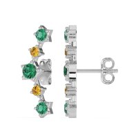 Ear Climber Stud Earrings