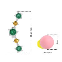 Ear Climber Stud Earrings