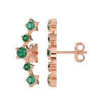 Ear Climber Stud Earrings