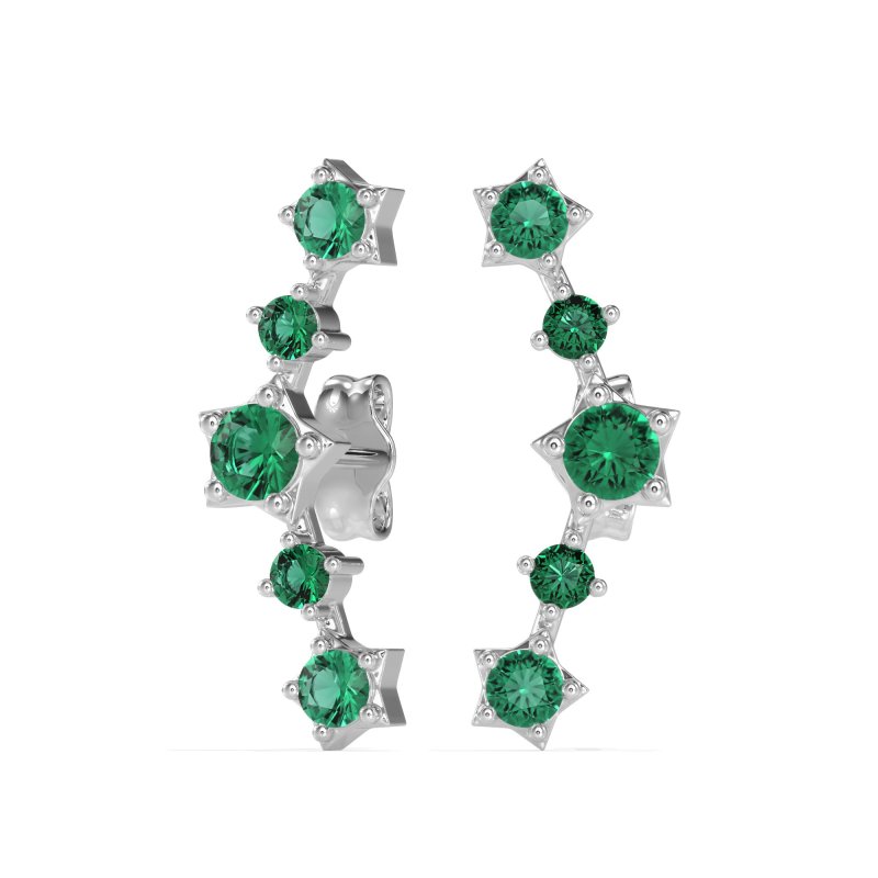 Ear Climber Stud Earrings