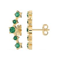 Ear Climber Stud Earrings