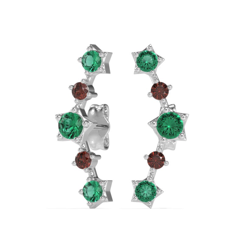 Ear Climber Stud Earrings