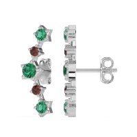 Ear Climber Stud Earrings