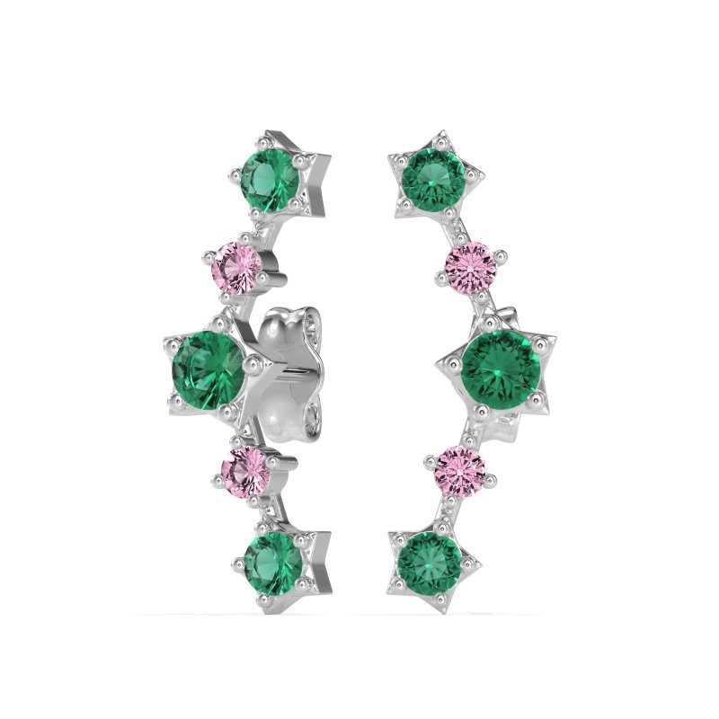 Ear Climber Stud Earrings