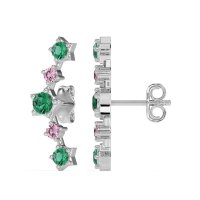 Ear Climber Stud Earrings