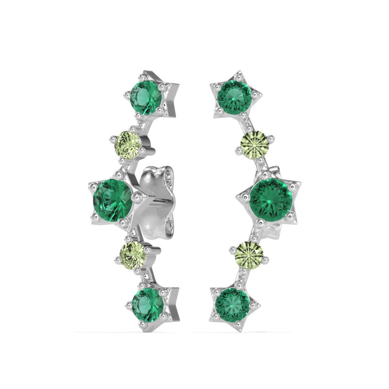 Ear Climber Stud Earrings