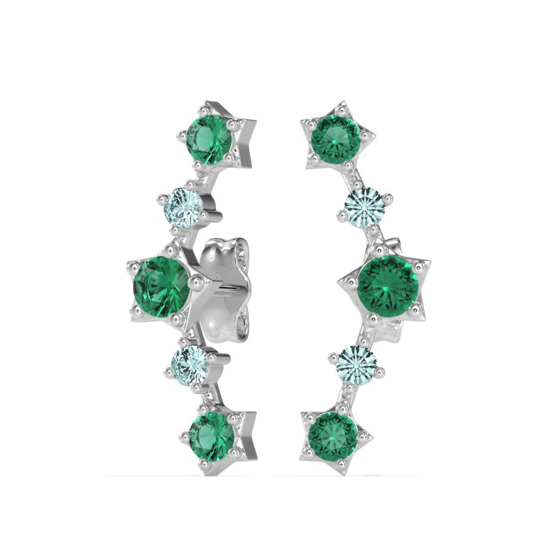 Ear Climber Stud Earrings