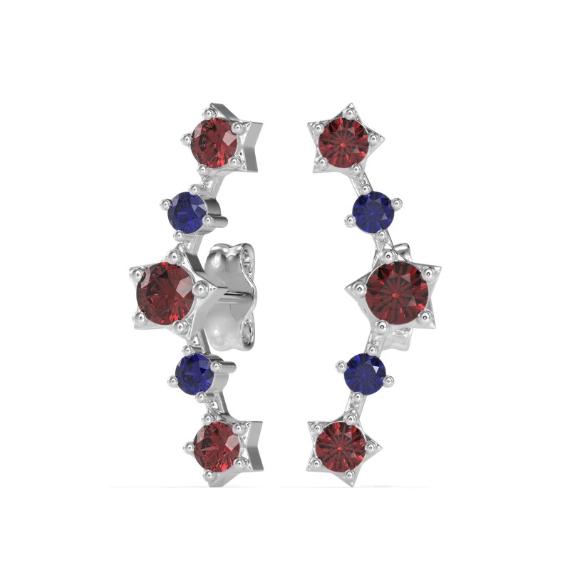 Ear Climber Stud Earrings