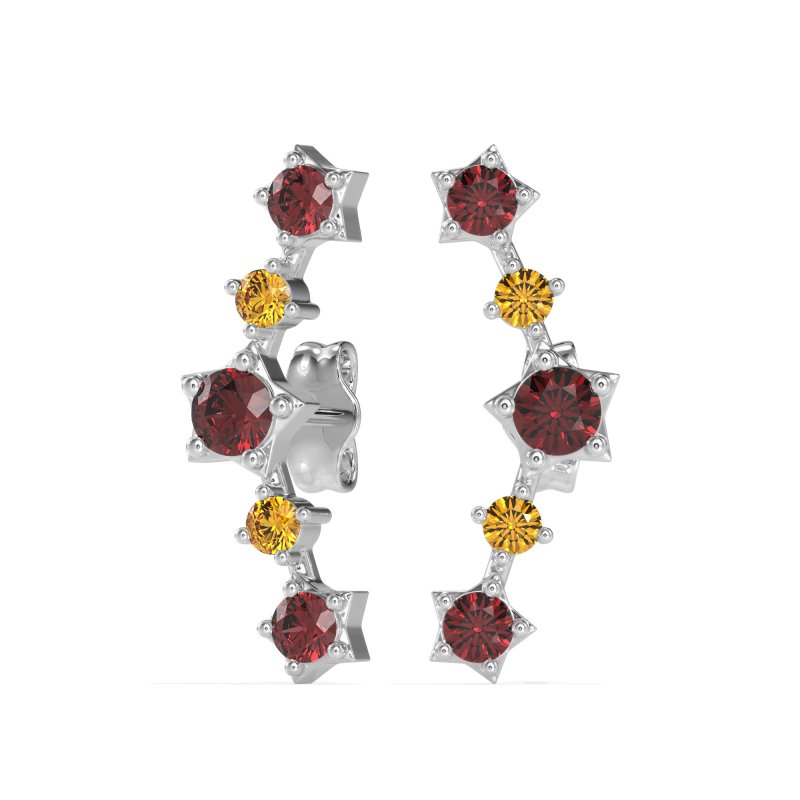 Ear Climber Stud Earrings