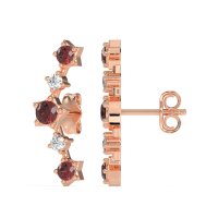 Ear Climber Stud Earrings