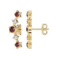 Ear Climber Stud Earrings