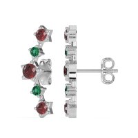 Ear Climber Stud Earrings