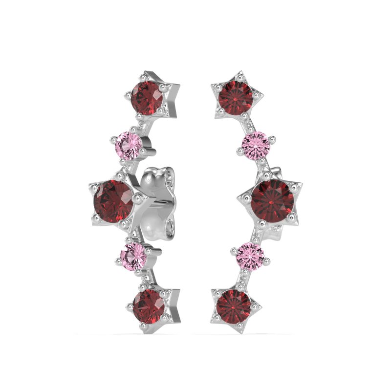 Ear Climber Stud Earrings