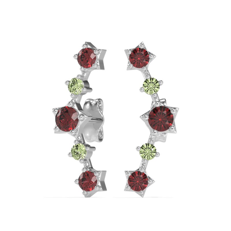 Ear Climber Stud Earrings