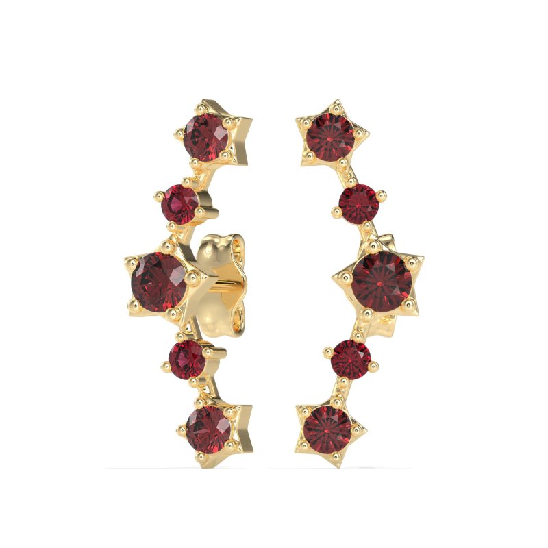 Ear Climber Stud Earrings