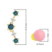 Ear Climber Stud Earrings
