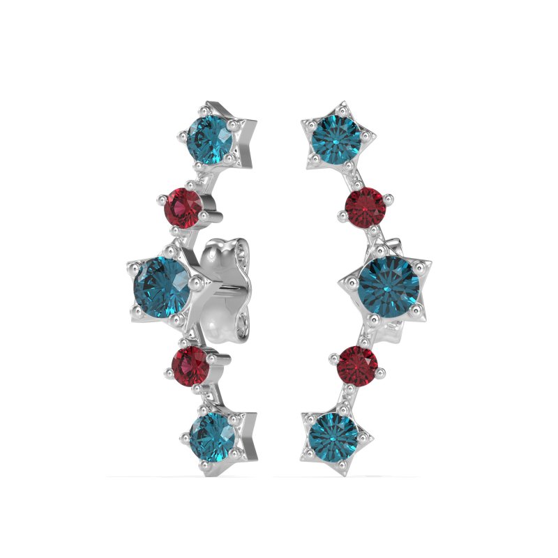 Ear Climber Stud Earrings