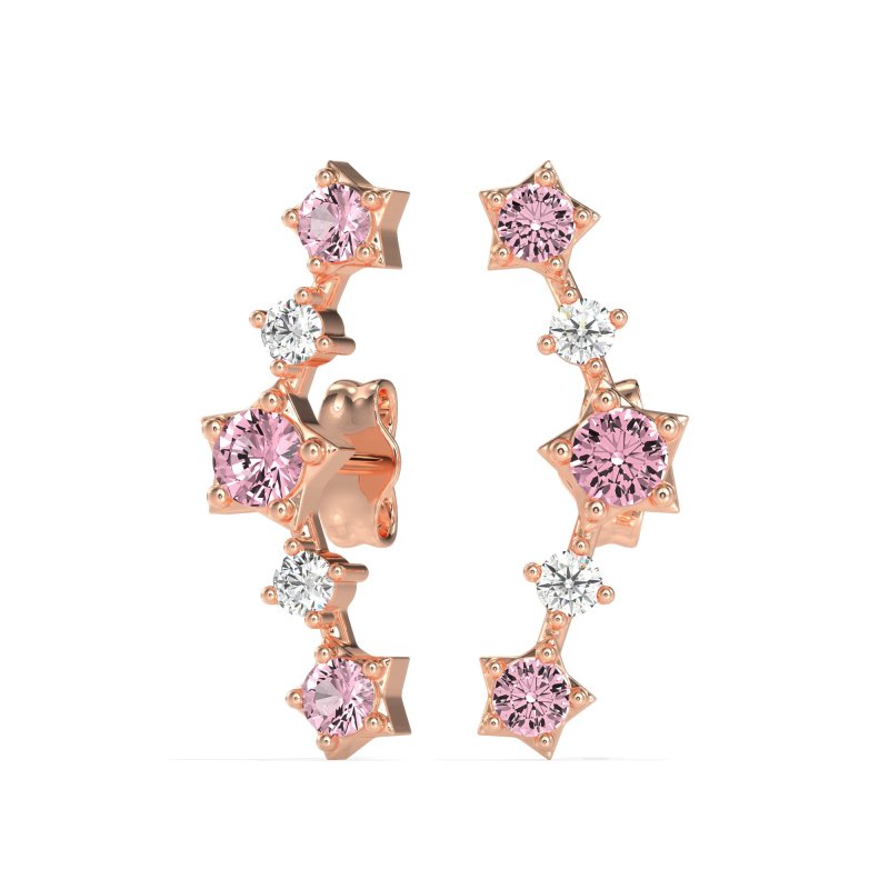 Ear Climber Stud Earrings
