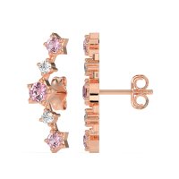 Ear Climber Stud Earrings